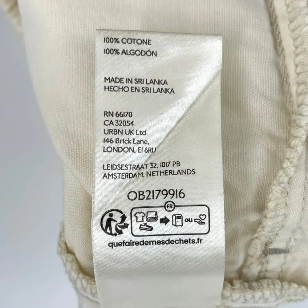 We The Free | Easy Peasy Pull-On Jeans in Irie Off White Drawstring Baggy Pant M